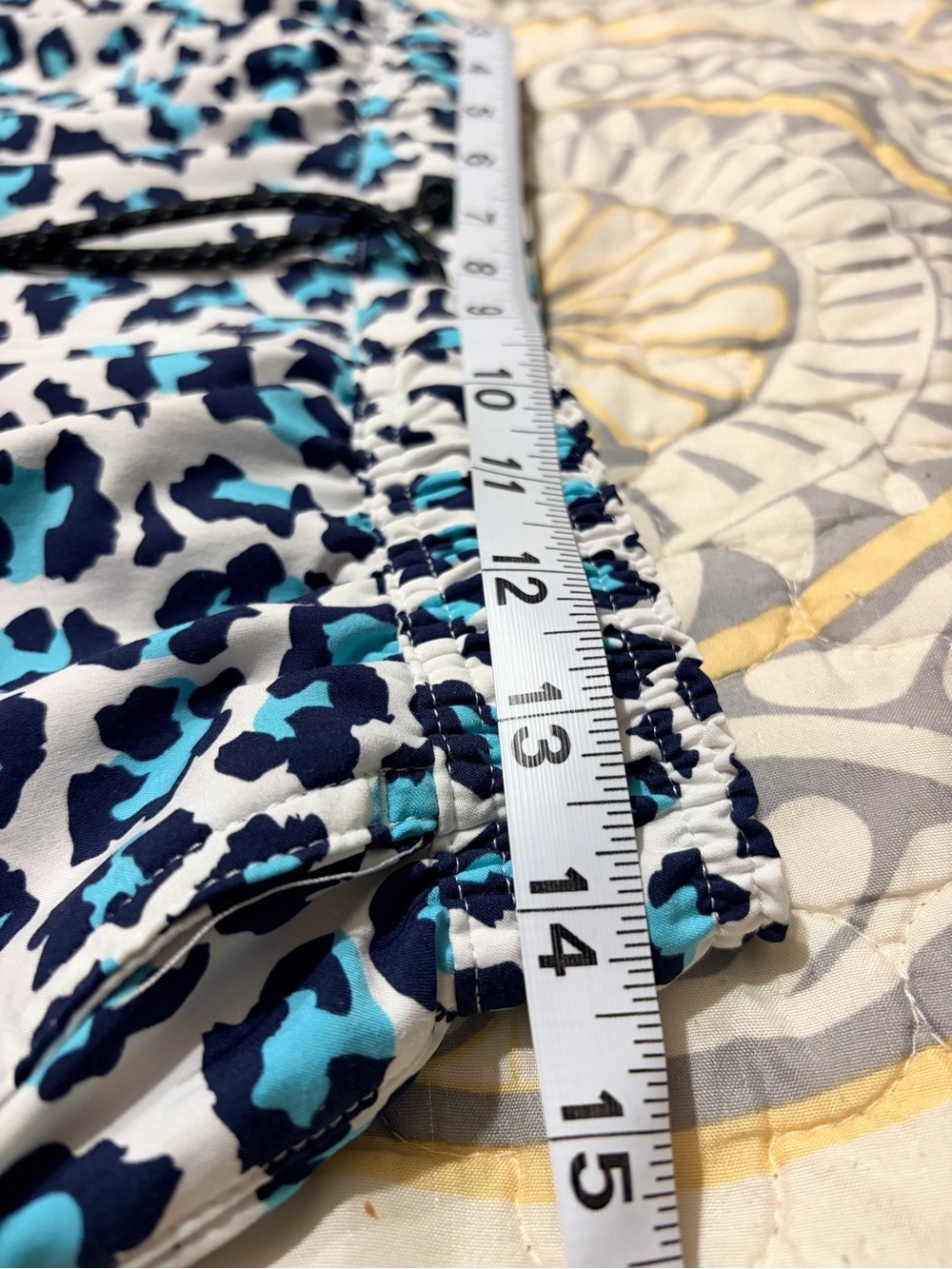 Legends the Luka 7” Blue Teal Leopard Athletic Lined Shorts, small - Picture 7 of 11